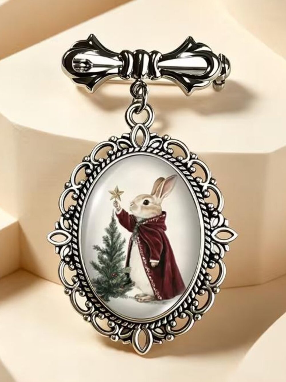 TRIMMING THE TREE BROOCH